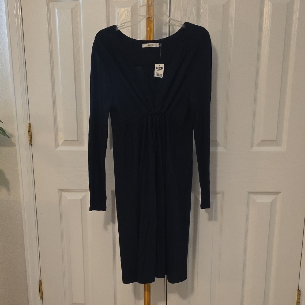 Old Navy Navy Blue Long Sleeve Dress